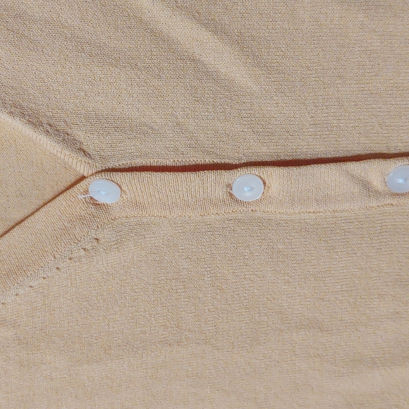 Women's Light Orange Cardigan - Picture 2 of 5